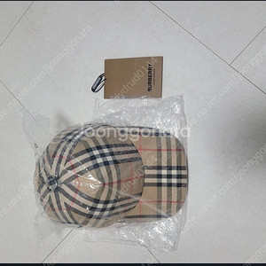 버버리 23 아플리케 빈티지 체크야구모자 S사이즈