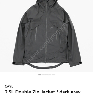 [m] cayl 2.5L double zip jacket 차콜