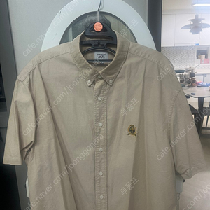 에스피오나지 Crest Oxford S/S Over shirts 베이지 L사이즈 판매(어나더오피스,스테디에브리웨어,블랭크룸,홀리선,shirter,브루먼,유니폼브릿지,토마스모어)