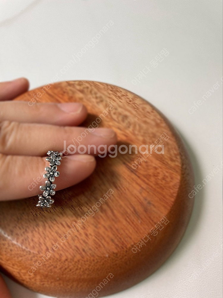판도라 데이지 플라워 실버 반지 54호(17.2mm)--1