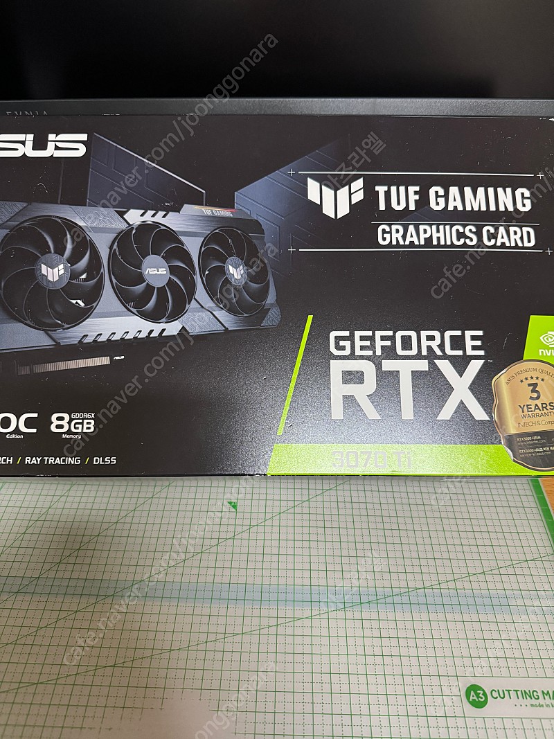 ASUS TUF RTX 3070 Ti O8G OC D6X 8GB 팝니다.