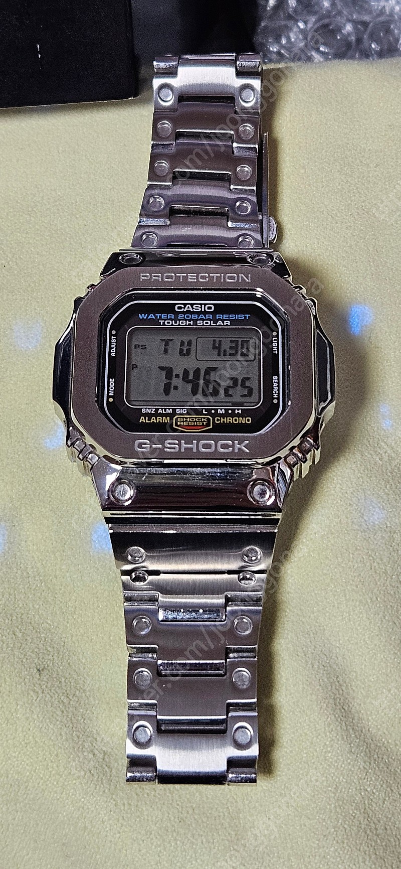 카시오 지샥 G-5600E-1DR (Casio G-Shock G-5600E-1DR) 메탈 커스텀