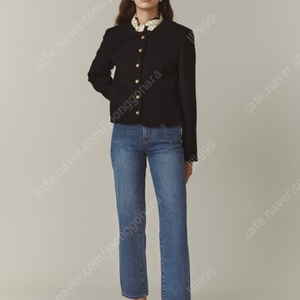 엘보른 Aubery Tweed Jacket (블랙 34)