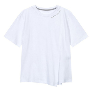 [새상품]보브(VOV) 플리츠 슬릿 코튼 티셔츠 2022년 신상품