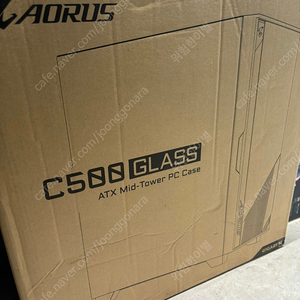 (미개봉) AORUS C500 글라스 블랙 미드 타워 PC 게이밍 케이스