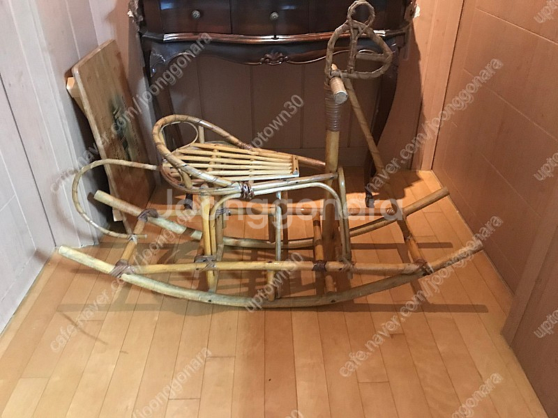 까페 빈티지 엔틱 인테리어 소품 라탄 목마 단돈 6만 수원--4