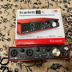 Scarlett 2i4 오디오인터페이스 풀박스 판매