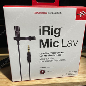 스마트폰 핀마이크 IK Multimedia iRig Mic Lav 새거 팝니다