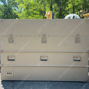 U.S 미군용 사막색 알루미늄 대형 박스(케이스) -캐리어식- 초소형이동식물품보관컨테이너