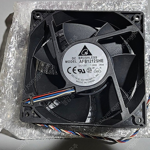 델타 냉각팬 AFB1212SHE Delta cooling fan 12V, 1.6A 새제품
