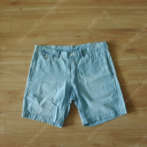 폴로 랄프로렌 polo. chambray vintage short pants. 샴브레이 빈티지워싱 숏팬츠. 탭34(실 34-35사이즈).