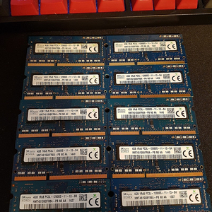 노트북램 저전력 PC3L DDR3 4GB 10개