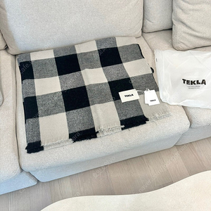 TEKLA 테클라 깅엄체크 담요 블랭킷 명품 인테리어 /가로140x세로210