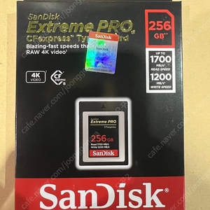샌디스크 Sandisk CFexpress CFE256GB 타입B 메모리카드 판매 미개봉