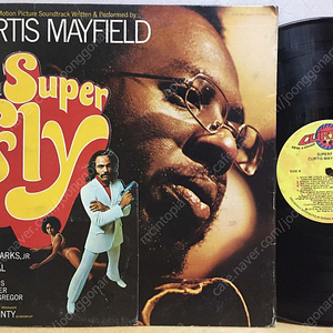 LP ; curtis mayfield - super fly 커티스 메이필드 엘피 음반 2장 소울 펑크 soul funk