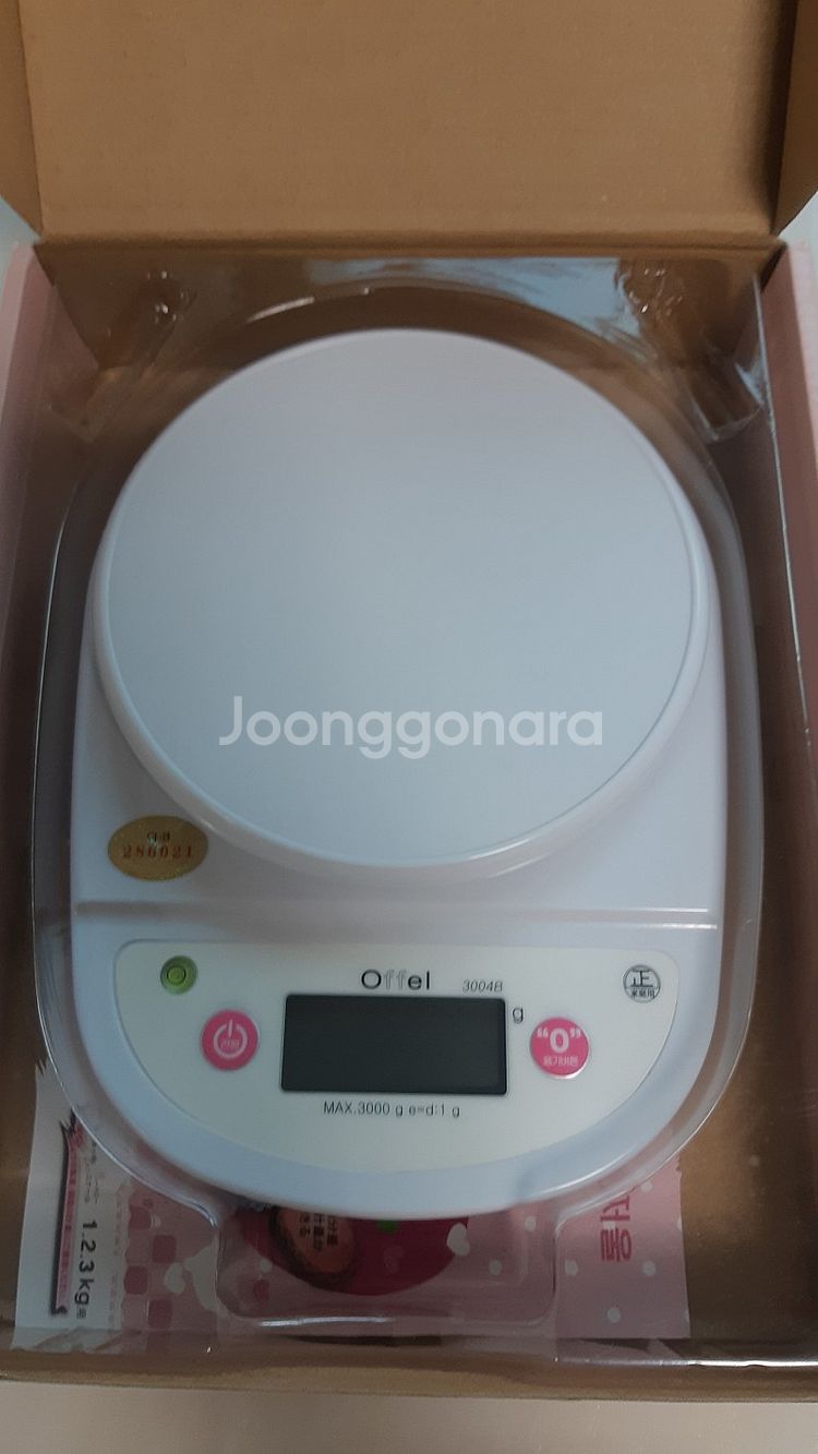 오펠 전자저울 OF-3004B 화이트--0