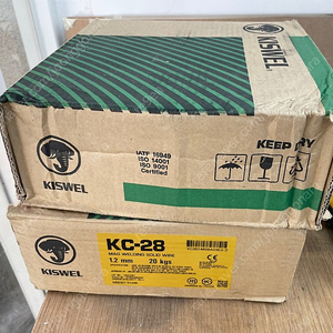 Kiswel co2 용접봉 솔리드 와이어 1.2mm 20kg