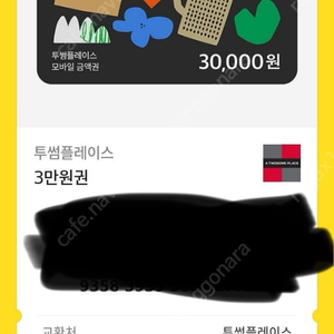 투썸플레이스 3만원권 28000에 팝니다