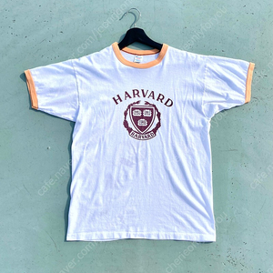 80's 챔피온 'HARVARD' 링거 티셔츠 L(95~100)