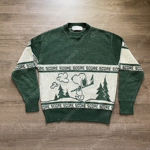 70's Snoopy's World's Greatest by Arrow Knit Sweater L(100~105)