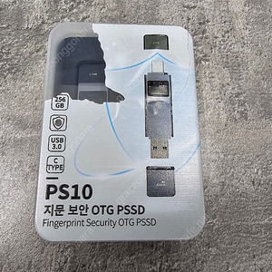 엑센 PS10 지문보안 OTG PSSD 256GB 팝니다 (USB)