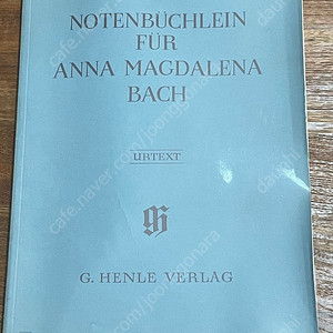 헨레판 악보 Bach /바흐 안나 막달레나를 위한 소곡집 [HN.349]