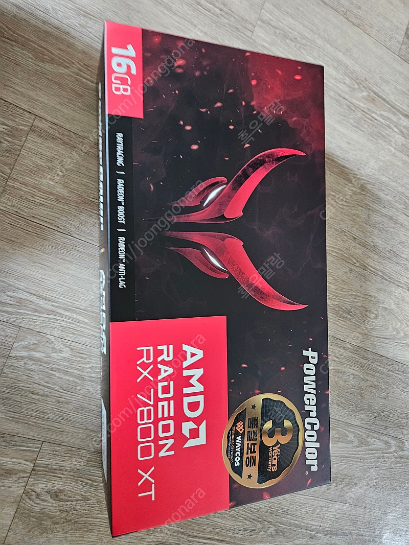 [인천 직거래, 택포 가능]PowerColor 라데온 RX 7800 XT Red Devil D6 16GB 팝니다