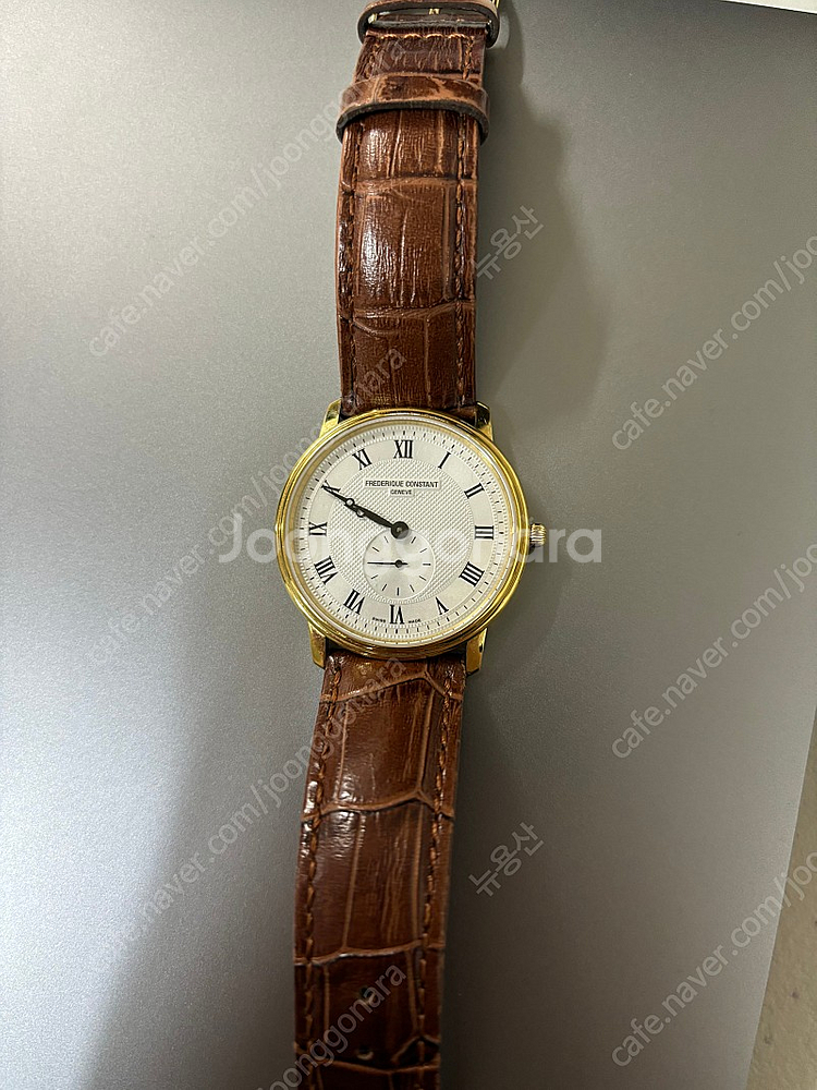 프레드릭 콘스탄트 슬림 쿼츠 금장--0
