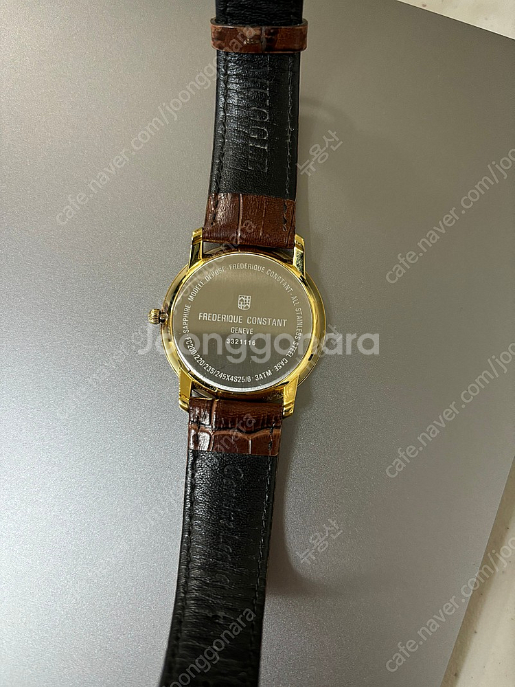 프레드릭 콘스탄트 슬림 쿼츠 금장--1