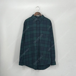 유니클로 체크 남방 셔츠 (L size / GREEN)