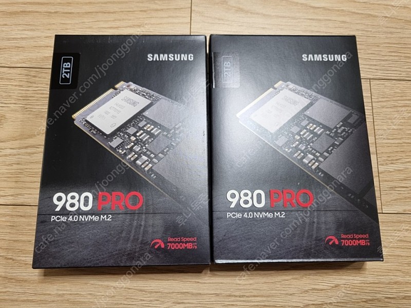 NVME SSD 미사용 980 pro 2tb 970 에보 1tb 2tb 미개봉 신품