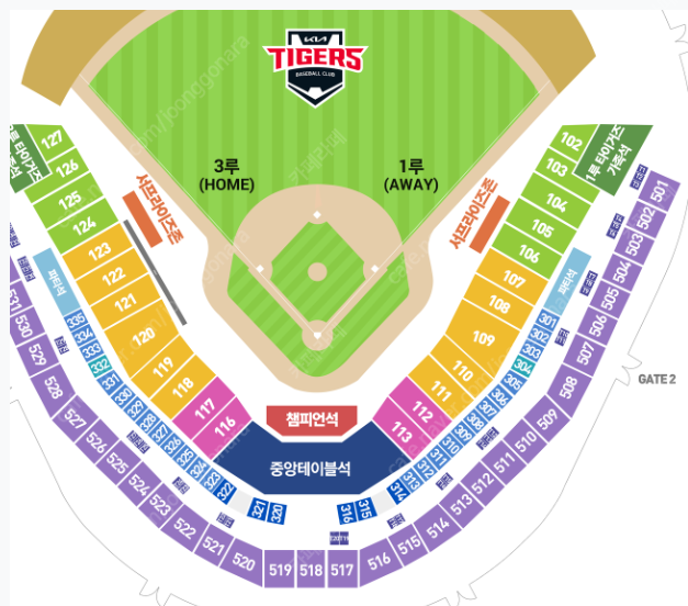 5월 15일 오늘경기 기아 타이거즈 vs 두산 베어스 챔피언석 2연석 / 중앙테이블 4연석 판매합니다. 탁자석 챔피언 KIA