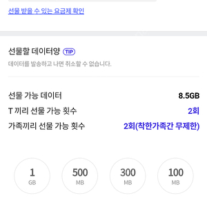 SKT 데이터 2기가 3000원