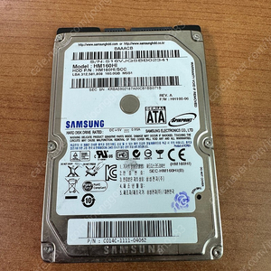 2.5 HDD 160G 팝니다