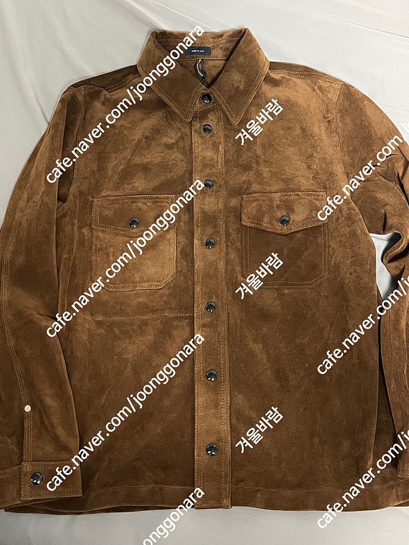 [판매] 드레익스 스웨이드 오버셔츠 자켓 다크브라운 40사이즈