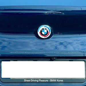 BMW 50주년 트렁크 엠블럼 보닛 엠블럼 새제품 81mm 74mm 1만원