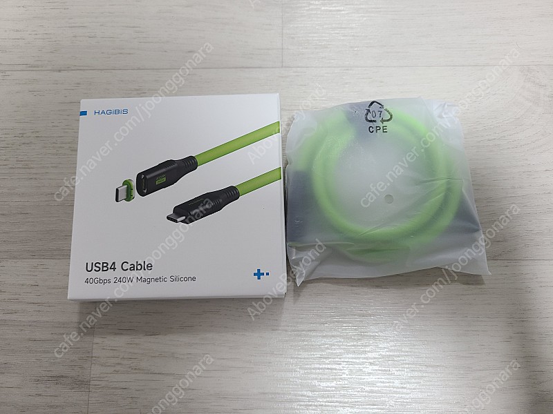 하기비스 USB4 40Gbps 240W 마그네틱 케이블 1M