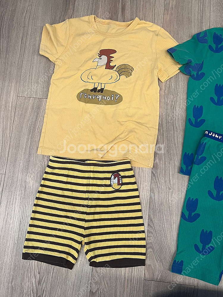 리미떼두두 반팔실내복2벌+실내슬리퍼--0