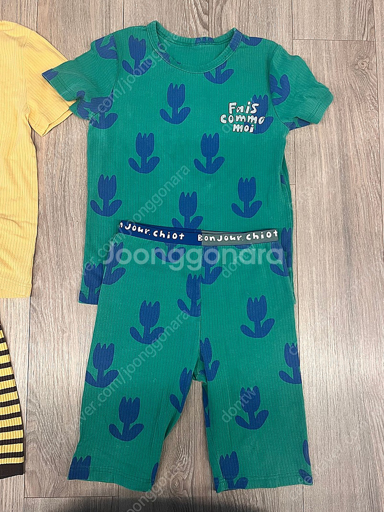 리미떼두두 반팔실내복2벌+실내슬리퍼--1