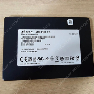 Micron 5100 PRO 960GB 서버용 SSD