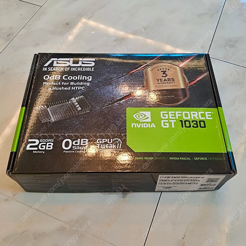 ASUS GT1030 무소음 2G LP브라켓 포함