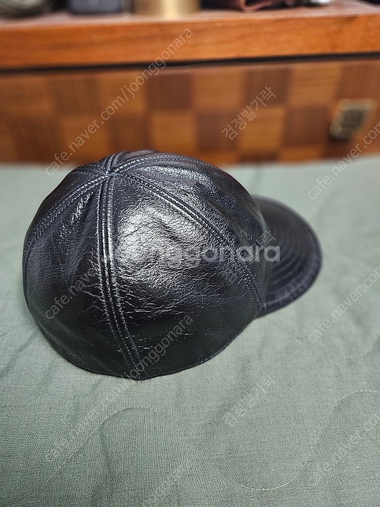 에이징ccc 가죽모자 팝니다--2