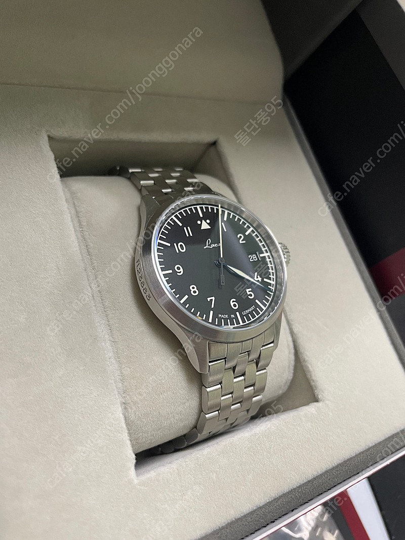 라코 Laco 플리거 프로 37mm A 타입 (정품 브레이슬릿, 보증서 박스 풀 셋)