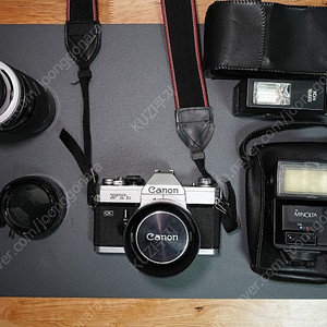 [필름카메라] 캐논 FTb QL + 스트로보 2개 + 프리즘 필터 + 쌤쏘 가방