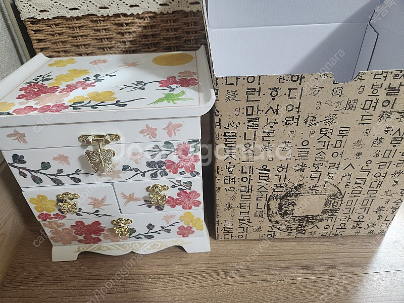 3단 서랍 자개보석함--7