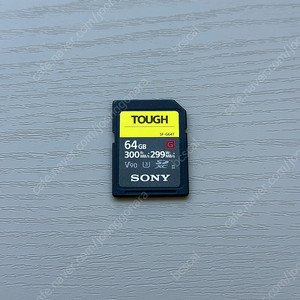소니 SDXC TOUGH UHS-II U3 V90 터프 SD카드 64G 판매합니다 (SF-G64T)