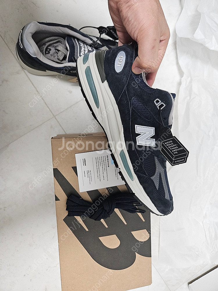 뉴발란스 991 v2 다크네이비 255 새상품 크림택 ...--2
