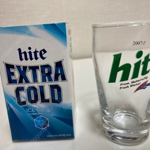 하이트 EXTRA COLD 2007년 히스토리 잔 미니유리컵 140ml (새 상품)