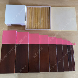 아가월드 - 몬테소리 갈색계단 + 분홍탑, 색원기둥