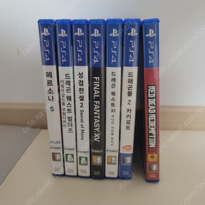 PS4 게임 몇개 (드래본볼 카카로트,드퀘11,파판15,성검전설2,드퀘 빌더즈,페르소나5)